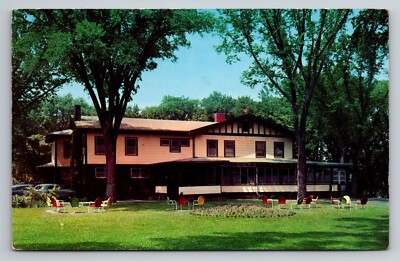 Maxson Manor Restaurant Oregon Illinois Vintage Unposted Postcard