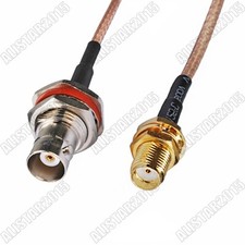 RG316 1.5M BNC Female Jack Bulkhead O-Ring to SMA Female RF Pigtail Jumper Cable