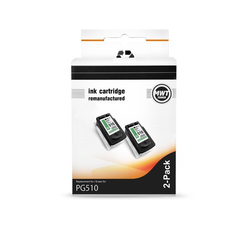 2 Cartuchos De Tinta MWT Compatibles Para Canon Pixma - Negro Y Color, Modelo PG512/CL513 | Alta Capacidad, Hecho En Alemania