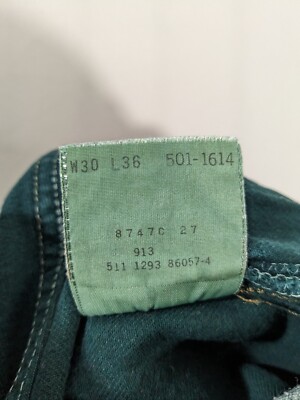 non様へ Vintage Levi's 501 Button Fly Jeans 30x36 (28x35) USA Tag Straight