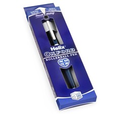 Helix Oxford Premium Rollerball Pen Medium 0.7mm Nib Black Ink Single Pen