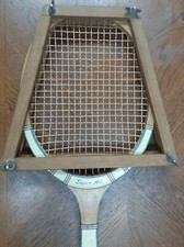 ANTIQUE VTG 1960s SEARS SUPER ACE PRECISION BUILT WOODEN TENNIS RACQUET / RACKET
