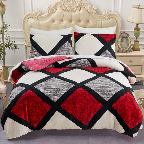 Sumptuously Sherpa Blankets Plush Faux Fur Borrego/Microfiber Reversible Blanket - Picture 79 of 85