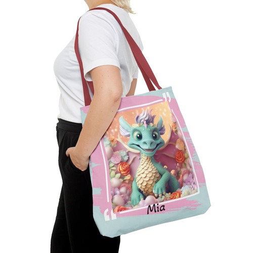 Personalized Dragon Large Tote Bag Shopping Travel Beach Bag Women Shoulder Bag - Picture 53 of 61