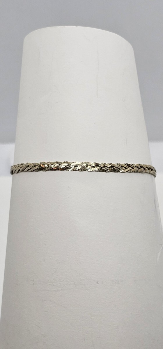 VINTAGE Made In Italy 925 SILVER Woven 7.25 Inch BRACELET | eBay