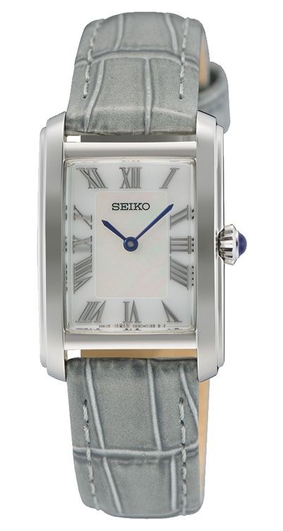 Seiko Caprice Classic (22.2mm) Mother-of-Pearl Dial / Grey Leather Strap