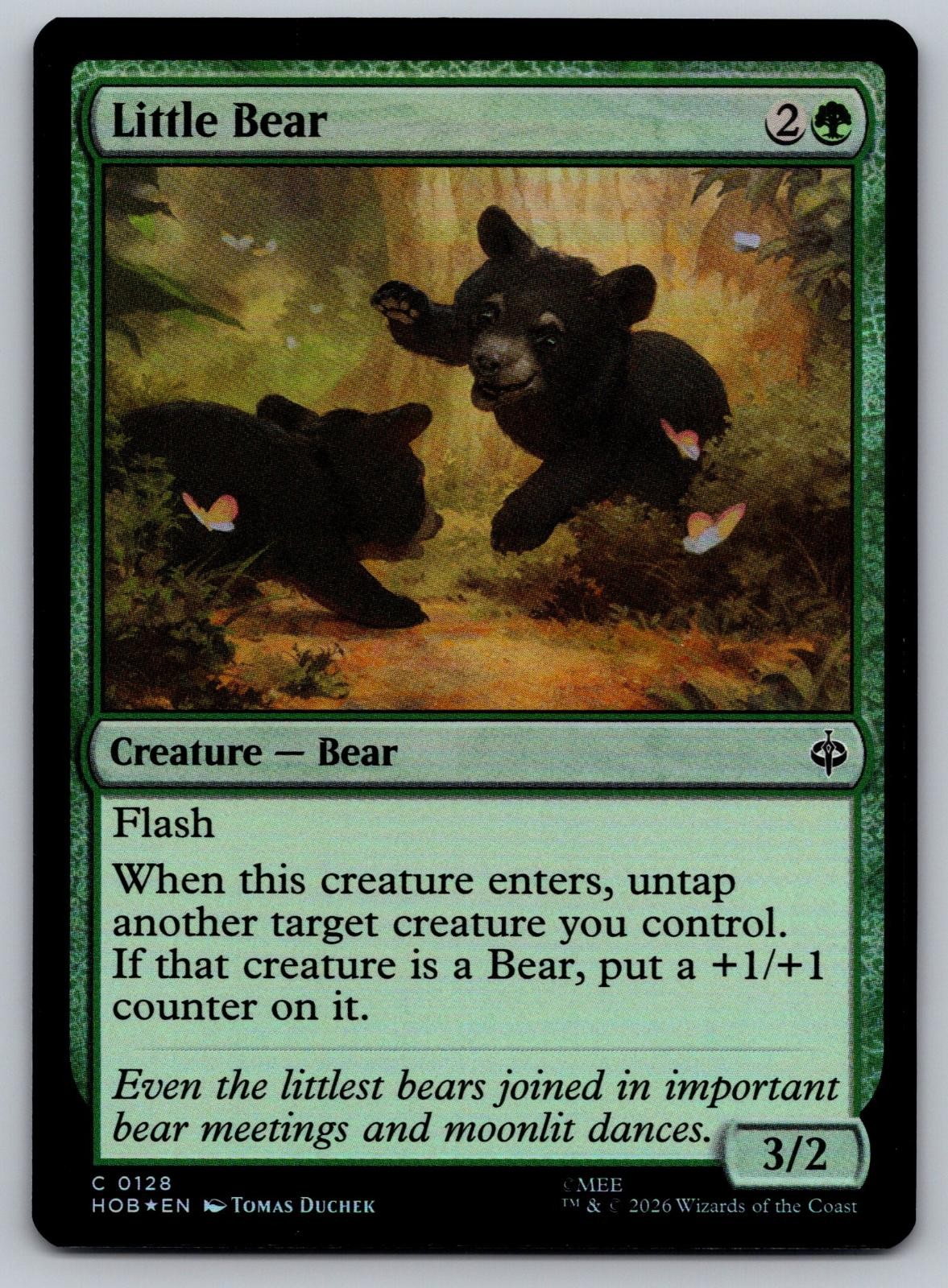 Little Bear 128 Common The Hobbit Magic: The Gathering Foil Near Mint