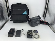 Vintage JVC Compact VHS GR-AX410U Video Camera PARTS ONLY Geneva Bag Untested