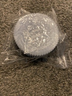 Galleta blanda de silicona hecha a mano azul claro