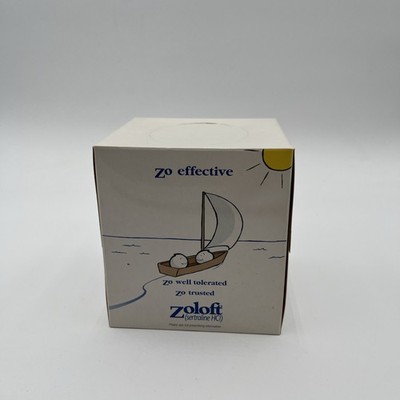 Rare Zoloft Tissue Box Pharmaceutical Drug Rep Promotional Swag Pfizer