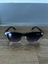 Versace black sunglasses with gold accents