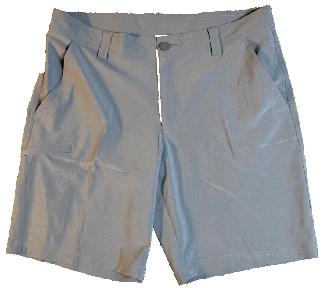 Columbia Men’s Shorts 36 Gray Outdoor Hiking Golf Lightweight Stretch