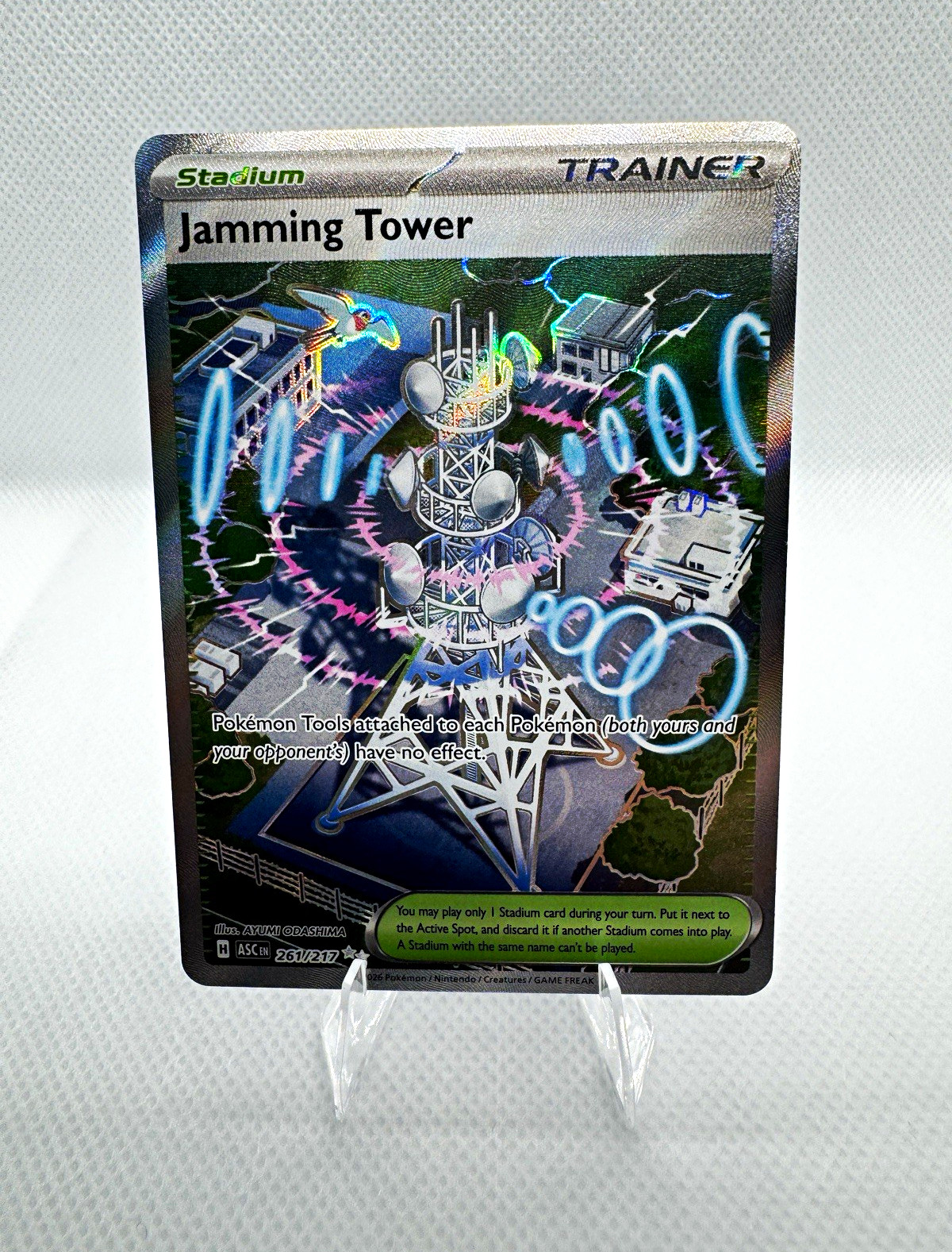 Pokemon TCG Jamming Tower 243/182 SV10 Destined Rivals Hyper Rare Holo EN