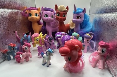 Lot Of 17 My Little Pony G5 Pip Petals Dep Sprout Izzy Moonbeam Sunny Starscout