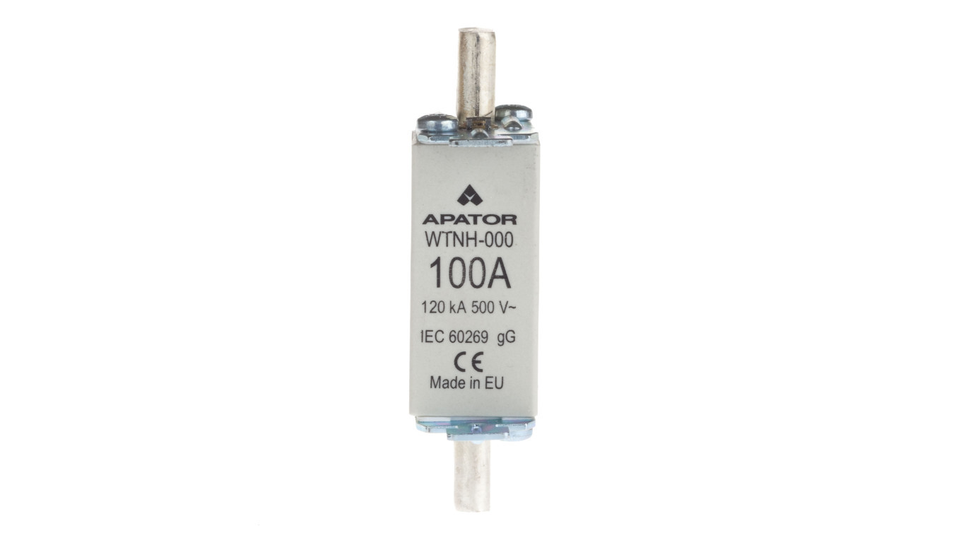 Fuse insert NH000 100A gG 500V WT-000 1115282113T