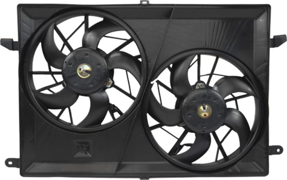 Conjunto de ventilador de radiador y condensador doble - Conjunto de ventilador de rueda / estado. 4 temporadas 76206 Foto 3 de 3