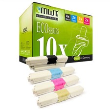 10x Toner for OKI C 301 321 DN, CMYK