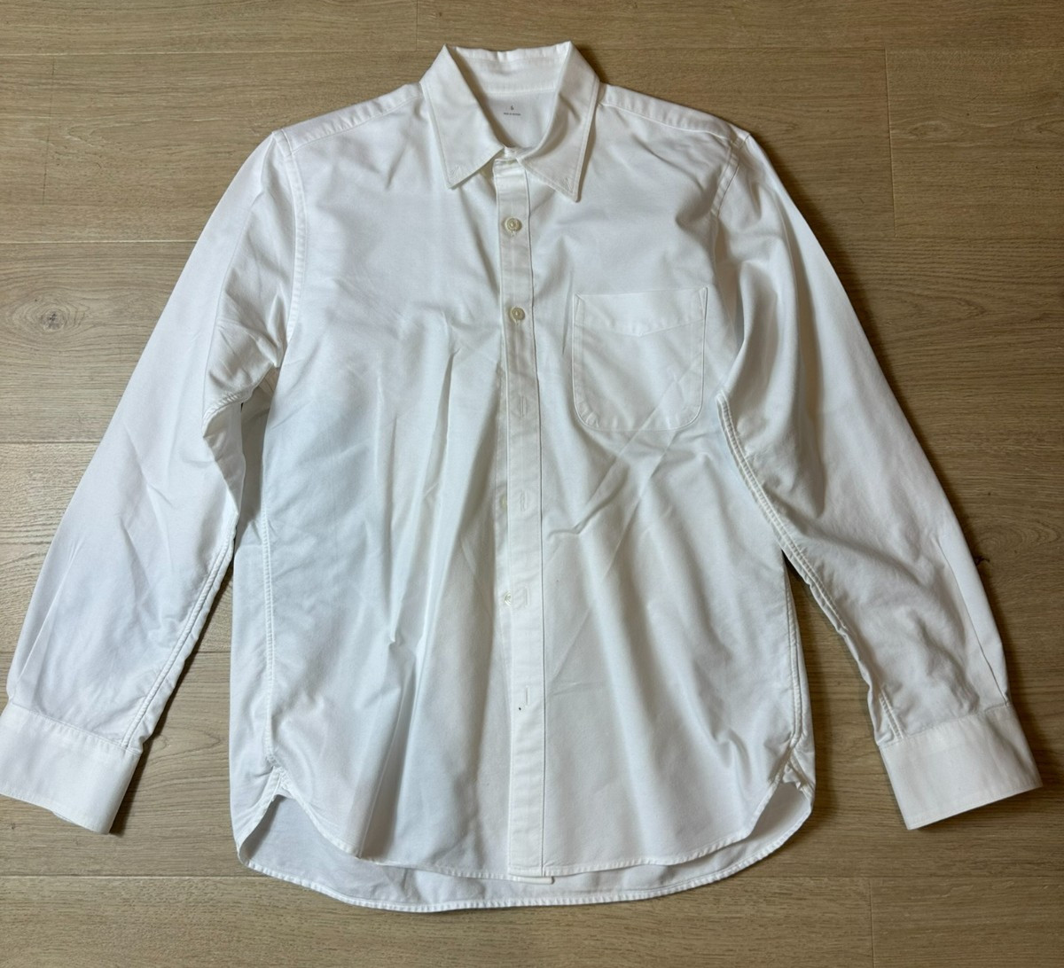 Button Down Shirt Women S White Cotton Classic Long Sleeve Casual Work-image