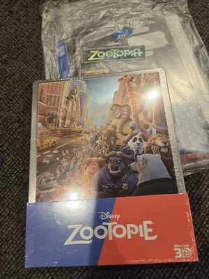 ZOOTOPIA 3D + 2D Blu-ray Steelbook + CLEAR SLIP Region-Free EU Import Ultra Rare