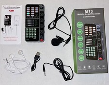 M13 Portable Handheld Voice Changer Transformer Sound Card
