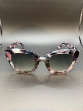 Gucci GG0208S 004 Purple Pink/Grey Lens Cat Eye Women's Sunglasses GG 0208S