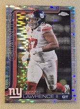 2025 Topps Chrome Football DEXTER LAWRENCE II Pulsar Refractor #230 NY Giants 