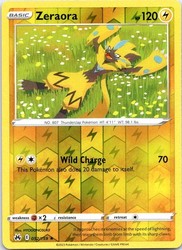 Zeraora 052/159 Crown Zenith Reverse Holo