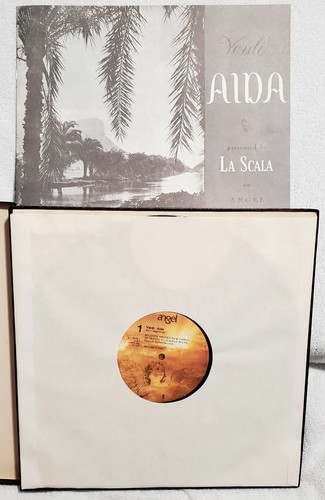 AIDA Callas, Tucker, Gobbi, Barbieri- La Scala Verdi Orchestra- Angel 3525 C/L - Picture 10 of 11