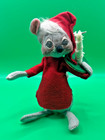 Vintage 1965/1967 ANNALEE MOBILITEE CHRISTMAS MOUSE Wide Awake with Candle — photo 1