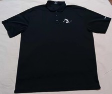 Nike Polo Disney Mickey Mouse Golf Black Dri-fit Shirt Men's 2XL