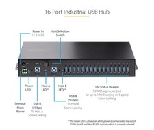 StarTech 16-Port Industrial USB 3.0 Hub 5Gbps, Mountable