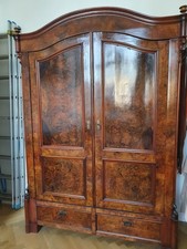 Kleiderschrank Gründerzeit  Jugendstil Schellack beschichtet TOP Zustand