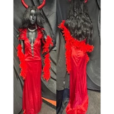 Red Devil with Horns - Handmade One-of-a-Kind - Woman's Medium