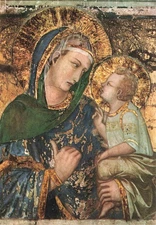 Postcard “Our Lady of Sunsets” Lorenzetti Basilica of Saint Francis Assisi Italy