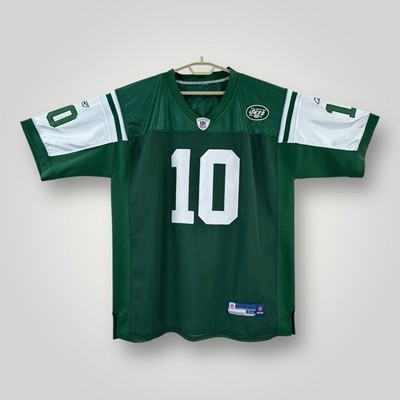 New York Jets Jersey Mens Size 54 Green NFL Football Santonio Holmes 10 Reebok