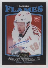 2016-17 O-Pee-Chee Platinum Retro Black Rainbow Oliver Kylington #R-75 Auto ex2