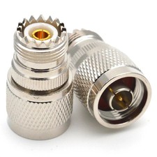 N Type Male to SO239 Adaptor, N Male to PL259 UHF Female Socket RF Adaptor