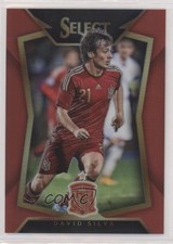 2015 Panini Select Red Prizm /199 David Silva (Ball Back Photo Variation) 04ae