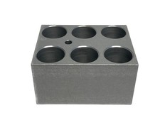 VWR Aluminum 6-Place Modular Dry Bath Heating Block for Std 25mm Test Tube 13259
