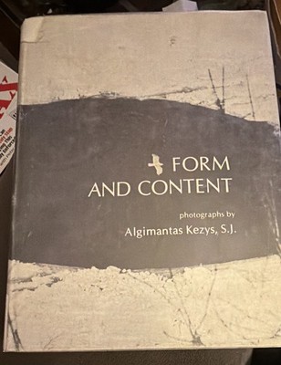 Form and Content Algimantas Kezys S.J. Hardcover 1972 Photography Photo Book