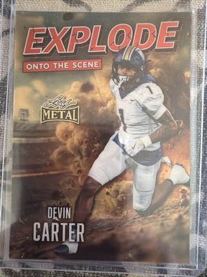 Devin Carter 2026 Leaf Metal Explode Onto The Scene Gold Vinyl /1