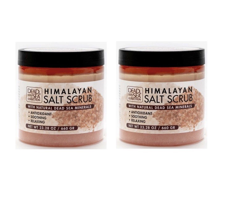 2 x 660g Dead Sea Collection Himalayan Salt Bath Body Scrub Large Antioxidant - Image 3