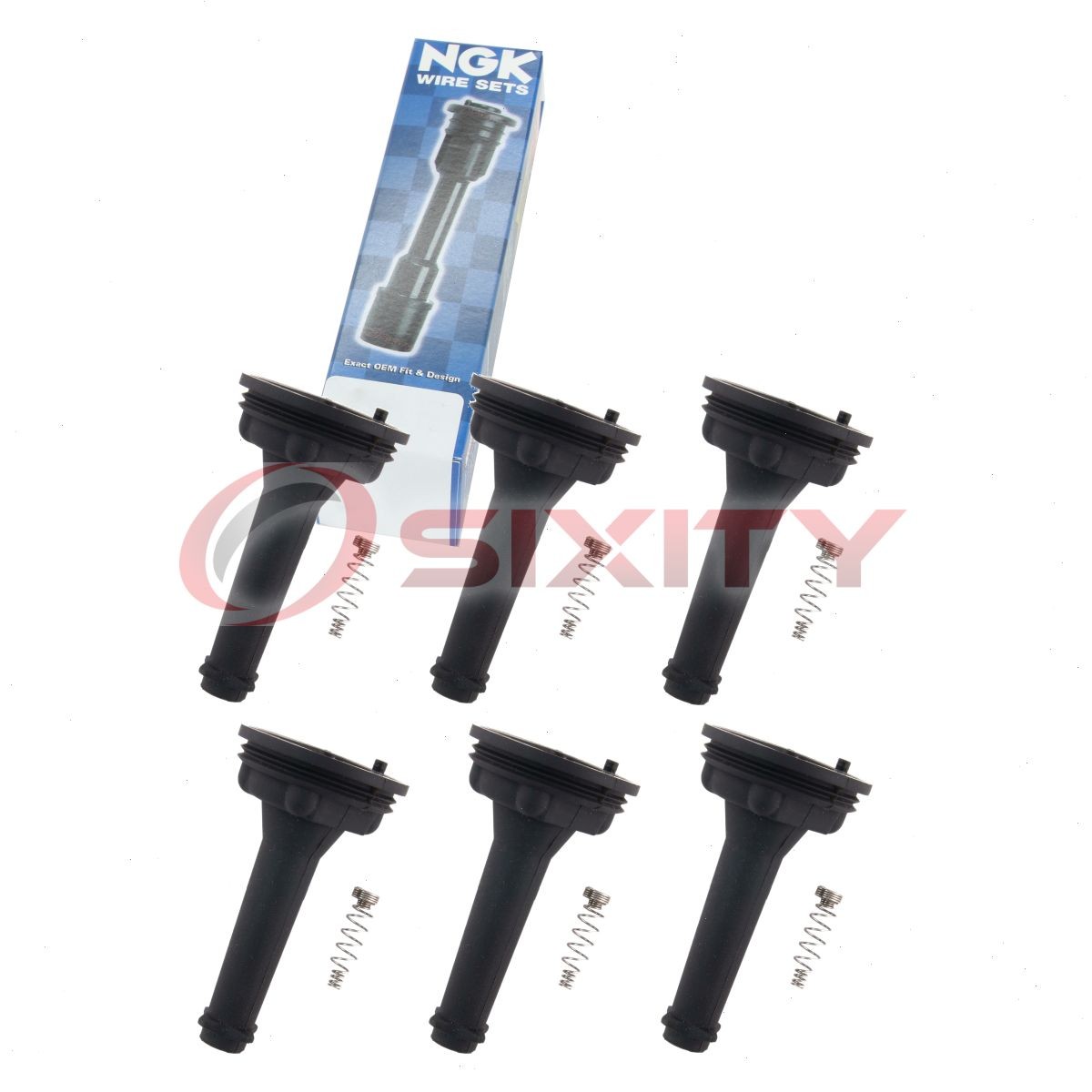 6 pc NGK 58962 CPB-EU015 Ignition Coil Boots for SPP102E SPP102 SPB164 gx