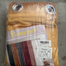 Timeper Burnt Orange Velvet Curtains 52x96" 2 Panels Pleat Back Tab