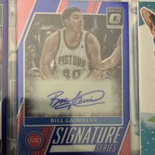 2017-18 Panini Donruss Optic Signature Series Bill Laimbeer Auto 5/25 