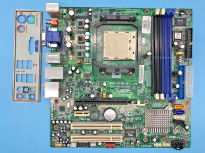 HP MCP61PM-HM REV:1.0B HT2000 DDR2 - mATX - Sockel AM2 - mit I/O Shield#M3022