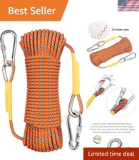 High-Strength Static Climbing Rope 32ft - Versatile for Rescue  Ice Climbing