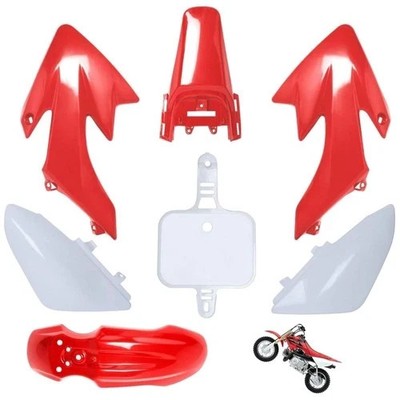Complete 7-Piece XR50 & CRF50 Plastic Body Kit - Easy Installation Included