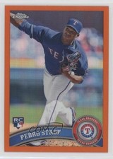 2011 Topps Chrome Retail Orange Refractor Pedro Strop #210 x5u