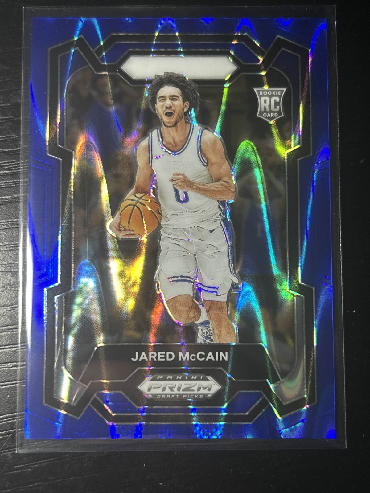 Jared McCain 2024 Prizm Draft Picks #35 Blue Raywave /149 Rookie RC